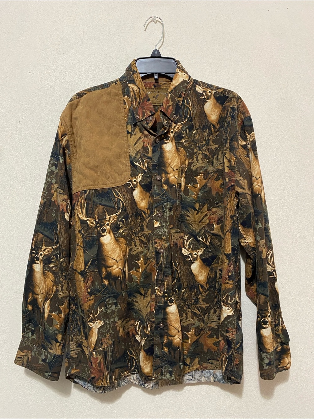 Men’s North River Outfitters Long Sleeve Button Down Camo Deer Hunting Shirt